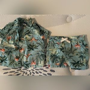 3-6 month old navy matching set.